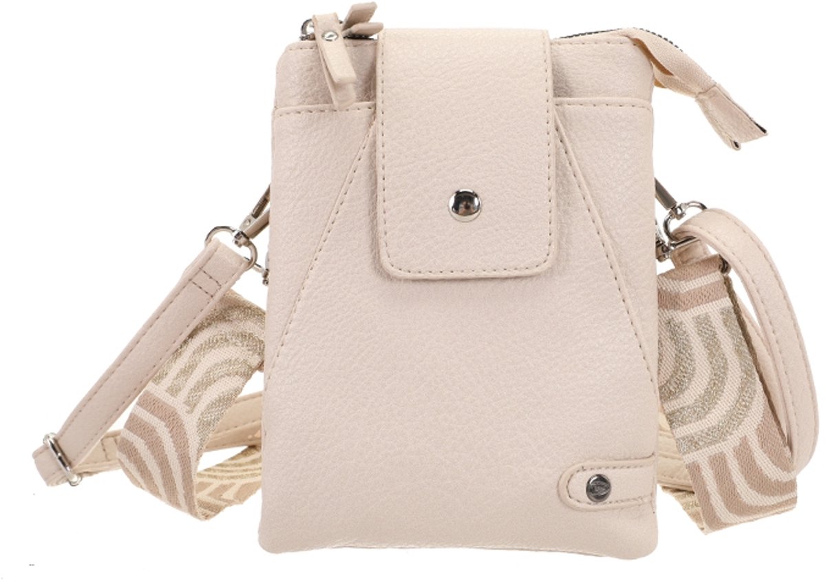 Natural crossbody en telefoontasje Horton- Must have- Trendy- Compact- Festival tasje- Dames- Valentijn- Moederdag