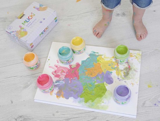 Kreul Kreul Mucki Softie Vingerverf Set 6x150 ml