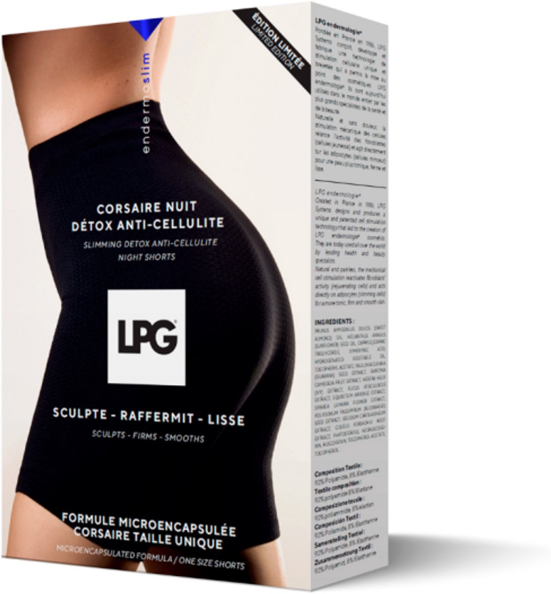 LPG - Endermologie - cosmeotextiel - corsaire nuit detox nachtbroekje - 1 stuk