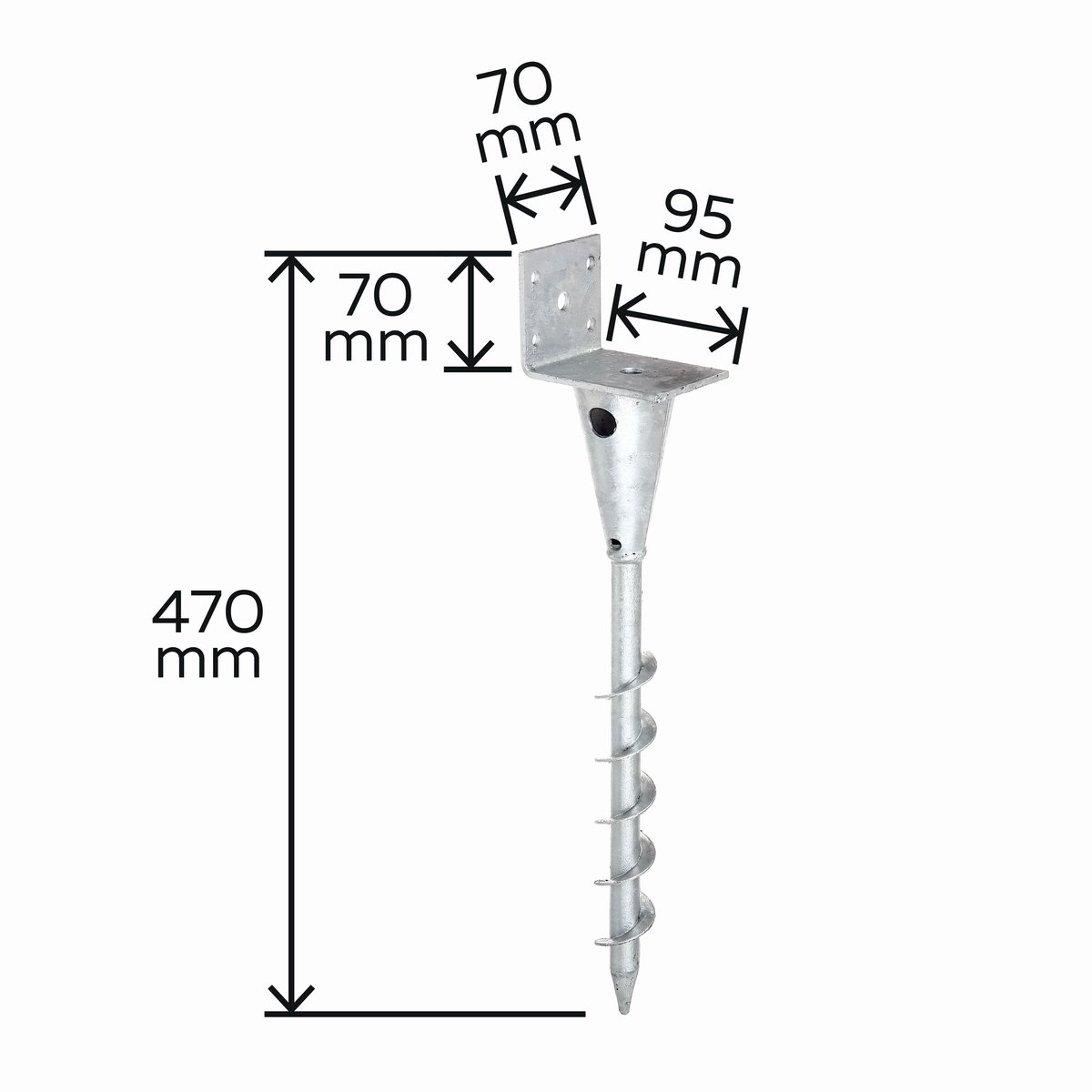 8 Pz. Pali Metallici Con Profilo A U, 107 Cm, Pali Da Recinto Per Rete Metallica Fino A 76 Cm - Foto 3