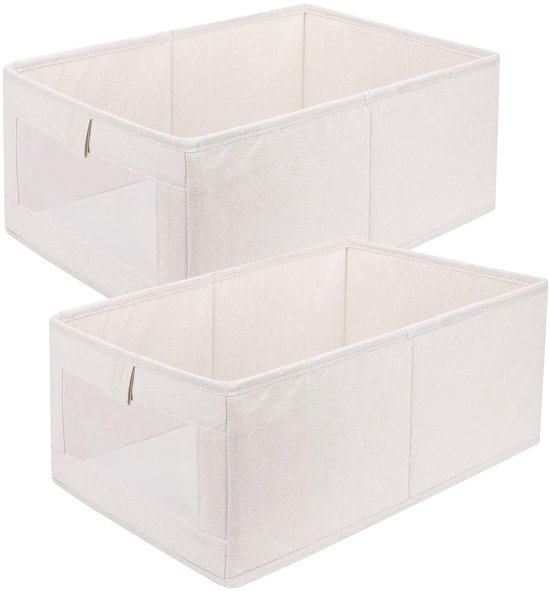 Pinkgarden Opbergdoos, opvouwbare stoffen opbergkubus met handgrepen voor thuis, kinderkamer, kast en speelgoedorganisatie, pak van 4, 26,7 x 26,7 x 27,9 cm, azuurblauw