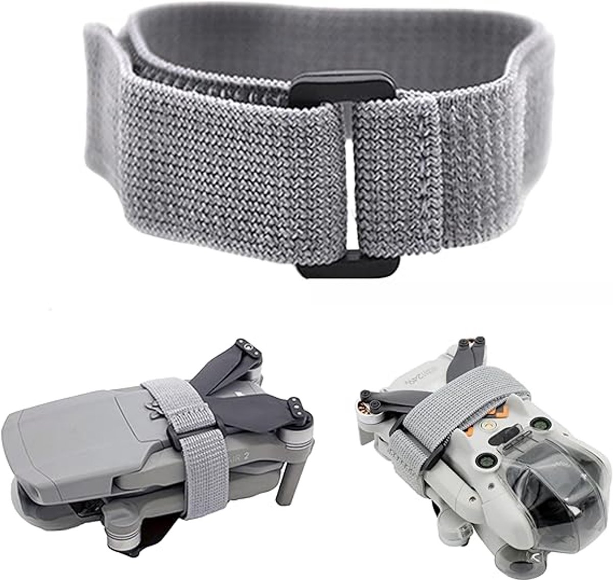 HORCONDORM S.R.L. Algemene propellerbevestigingsband, Geschikt voorDji Mini 2, 3, 4 Pro/Mavic 2 Pro, Air 2S, Air 3, 3 Pro en Classic propellerbeschermers, Velcro-bevestigingsbandaccessoires, lichtgrijs, middelgroot