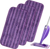 3 chiffons réutilisables à utiliser sur Swiffer WetJet Wood, serpillères de rechange en microfibre, chiffon de rechange à utiliser sur Swiffer Wet Jet Mop Spray, tampons de serpillère en microfibre lavables