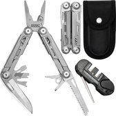 Couteau de poche de Survie multi-outils AdroitGoods - Nova X54 - 8 en 1 - Couteau de Survie - Couteau de chasse - Camping - Camping