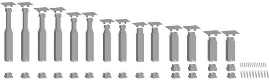 NOCH 53941 H0, TT, N Jeu de piliers Easy-Track