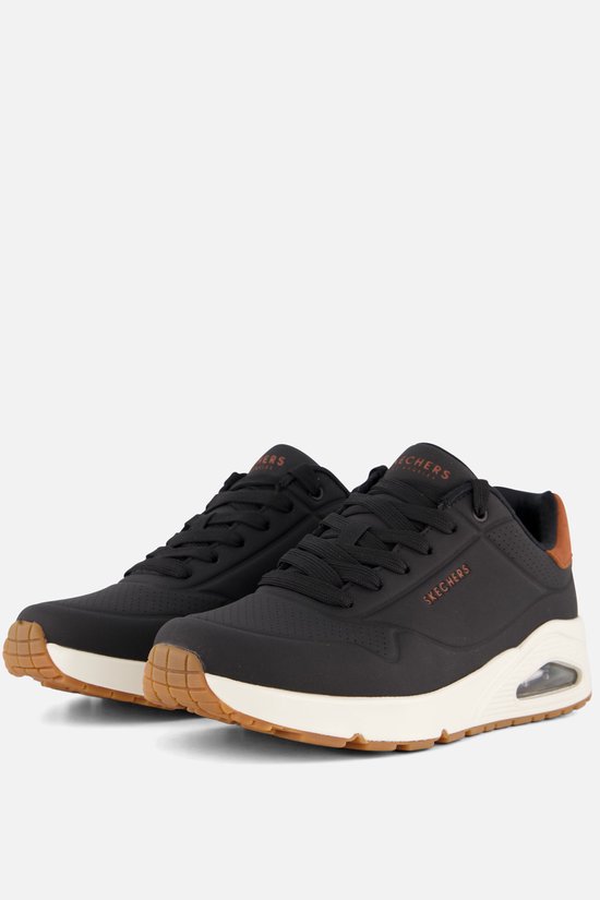 Skechers Uno - Suited On Air - Heren Sneakers - Zwart