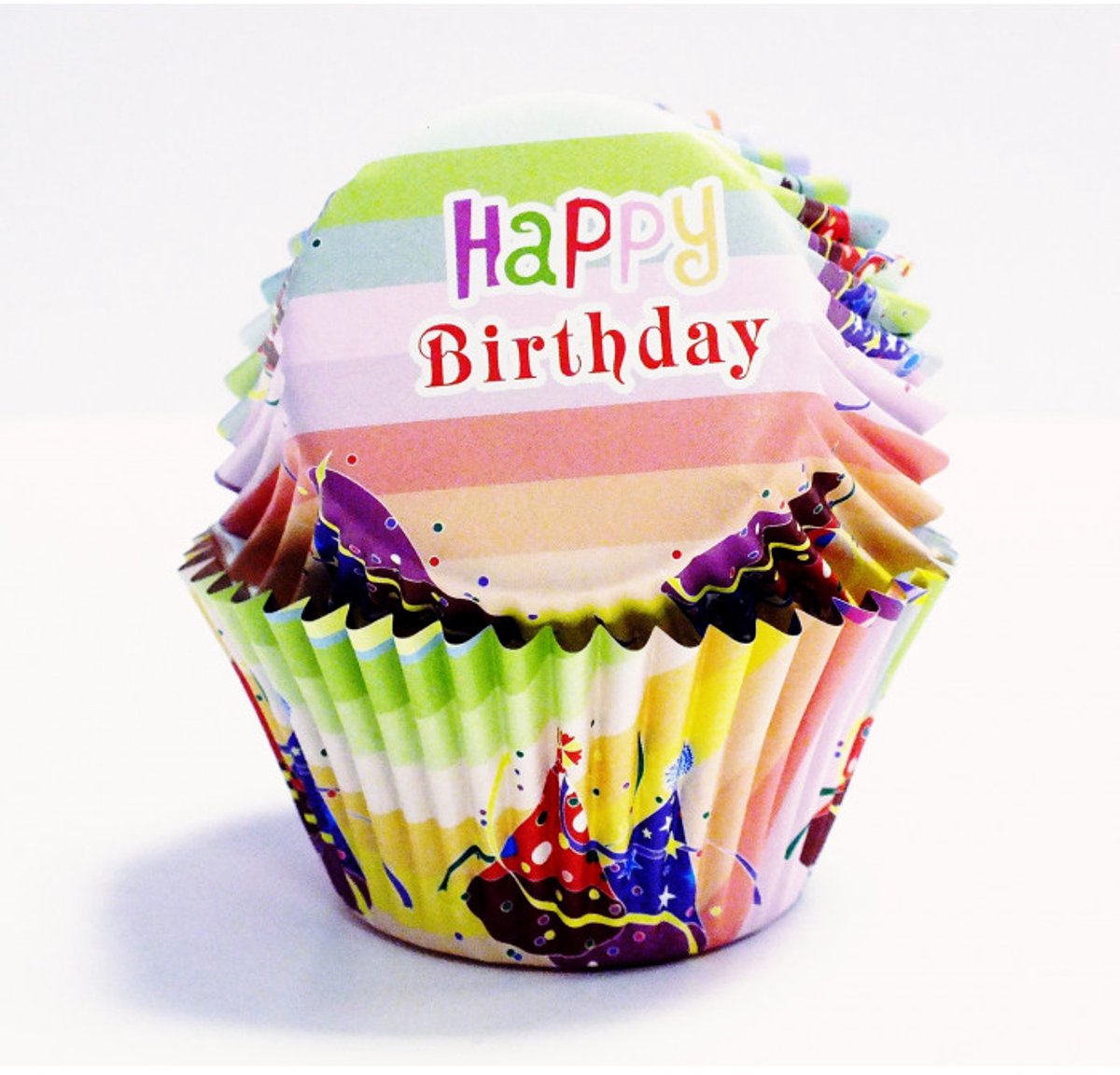PME Folie Cupcakevormpjes Feestmutsen pk/30