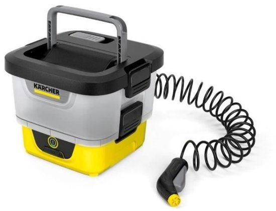 Kärcher OC 4 mobiele lagedrukreiniger accu 22 min met 8L watertank, lichtgewicht, voor fiets, tuin, camping