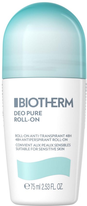 Biotherm Deo Pure Deodorant - Roll-on Deodorant - Frisse Textuur - 48H Anti-Transpirant - Unisex Deodorant - 75ml