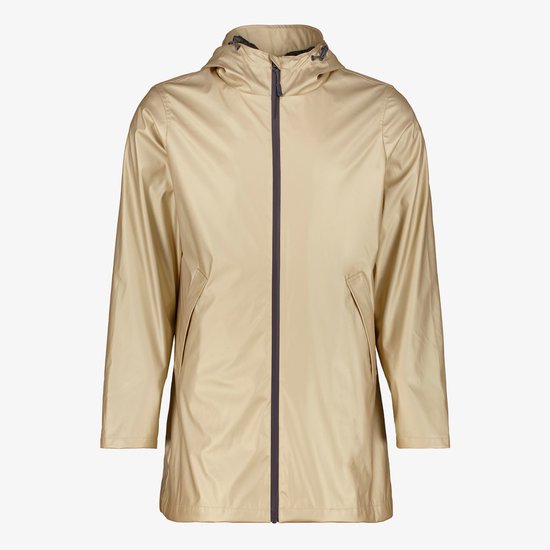 Mountain Peak unisex regenjas goud - Met capuchon - Ritssluiting