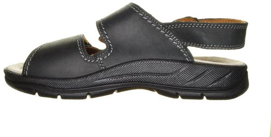 Sandale ouverte Jomos noire 2 Velcro taille 48
