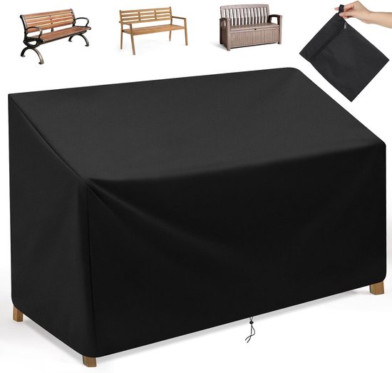 Waterdichte tuinmeubelhoezen voor buiten, 130 x 100 x 125 cm / l x b x h zwaar belastbare Oxford-stof tuinmeubelhoezen, terrasmeubelhoes voor buiten, rechthoekige tafel en stoel, rotan meubelset