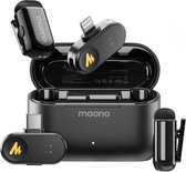 Mini microphone sans fil Maono Wave T1 - Micro-cravate professionnel - Lavalier sans fil