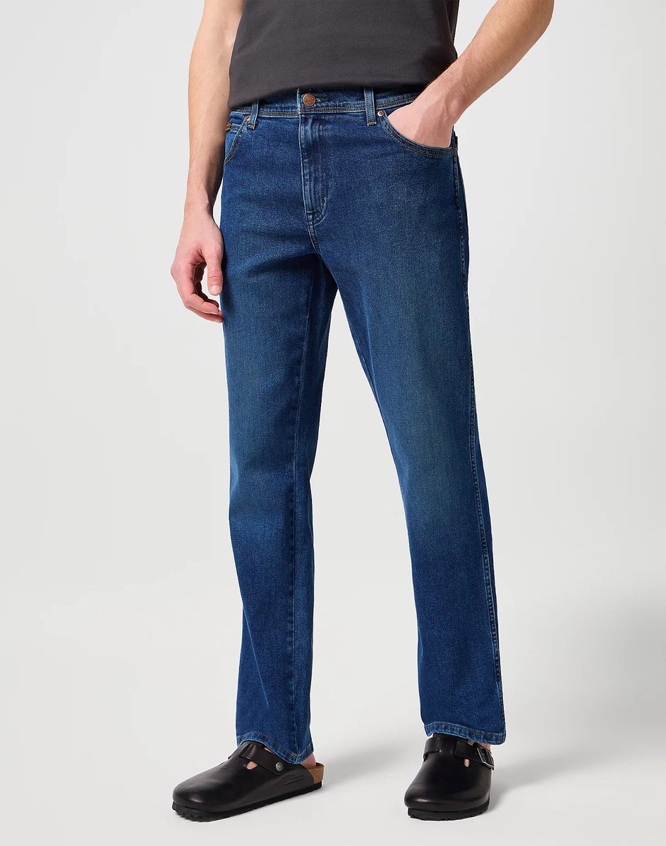 Wrangler Texas Authentic Straight Fit Spijkerbroek 32 34 Man Blauw