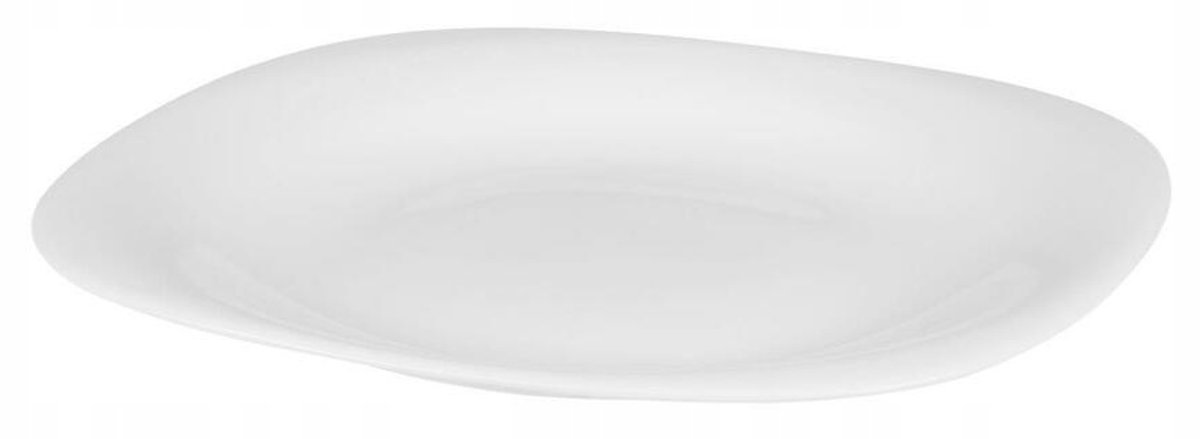 Dessertbord, ondiep, vierkant, wit, 21,5 cm