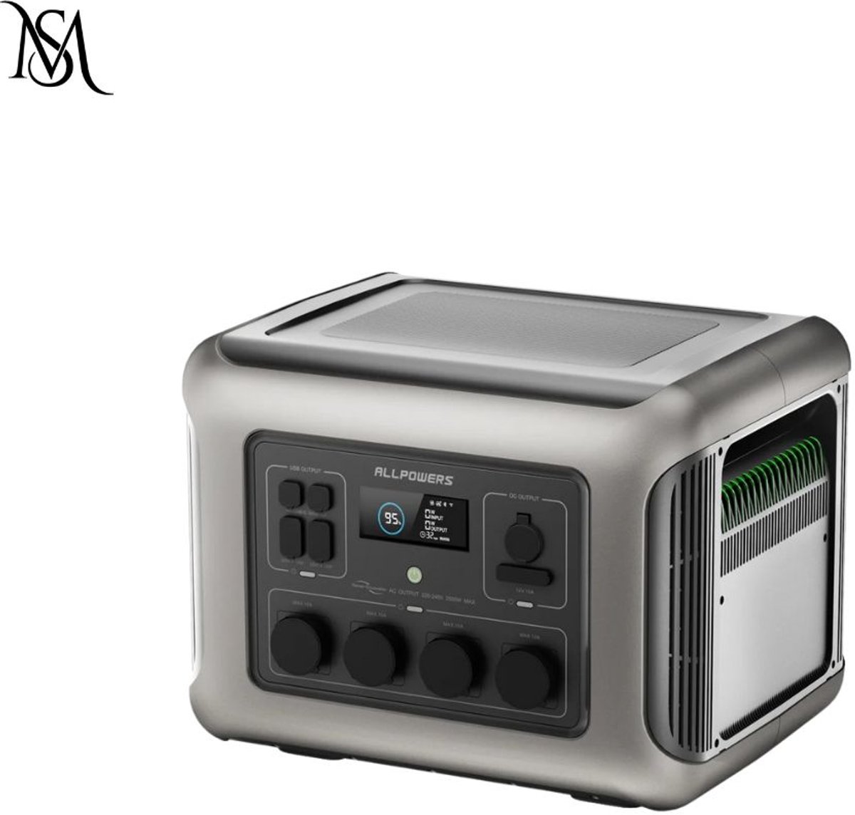 Draagbare Krachtcentrale - Power Station 2500W - 2016Wh LiFePO4 Accu - Noodstroomvoorziening - Zonnegenerator - UPS Functie - EU Stekker - App Bediening - 13 Poorten - Snelladen - Outdoor Powerbank - Voor Thuis Werkplaats Reizen