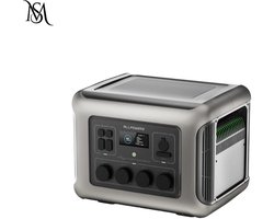 Draagbare Krachtcentrale - Power Station 2500W - 2016Wh LiFePO4 Accu - Noodstroomvoorziening - Zonnegenerator - UPS Functie - EU Stekker - App Bediening - 13 Poorten - Snelladen - Outdoor Powerbank - Voor Thuis Werkplaats Reizen