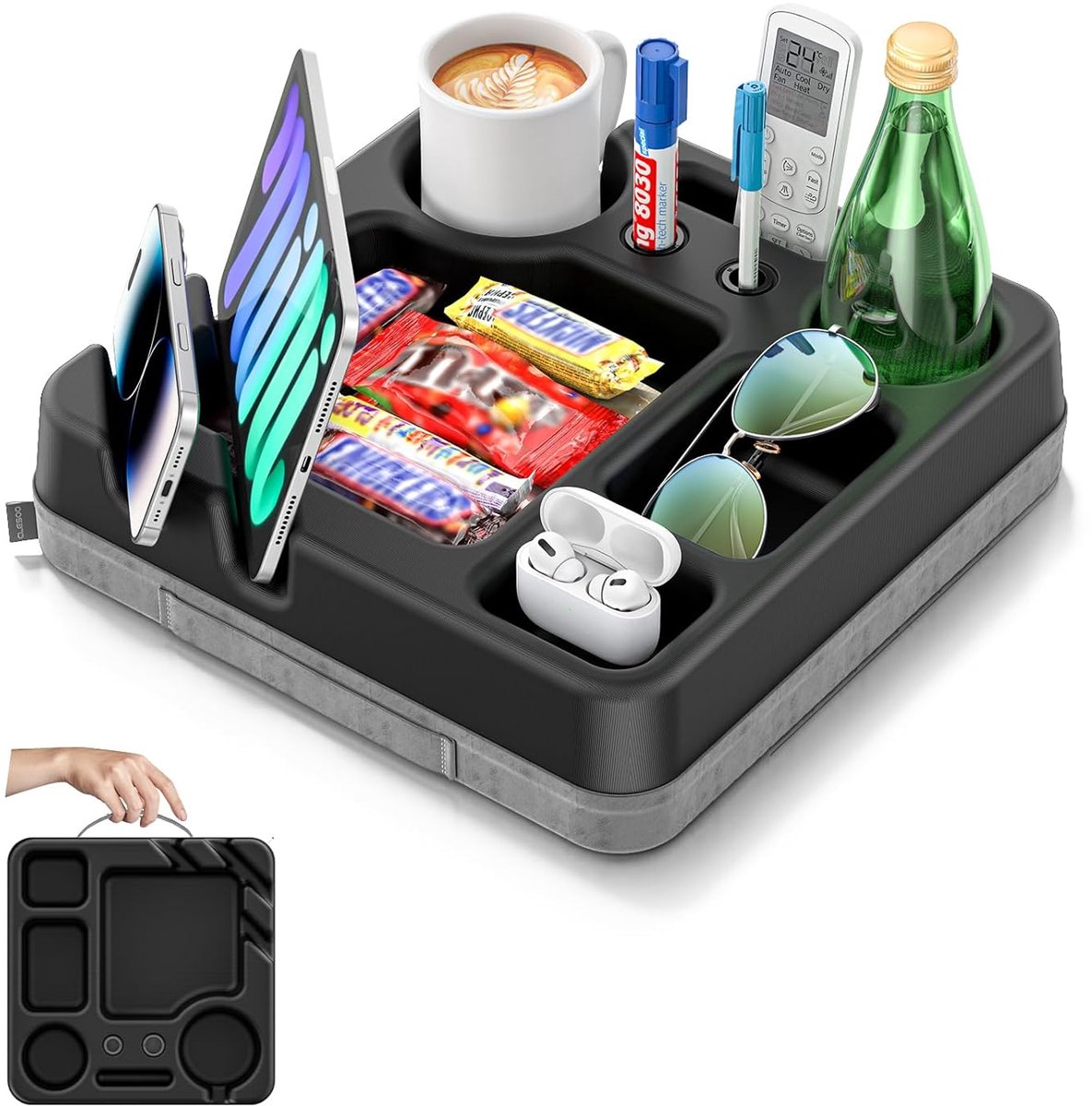 Bank Bekerhouder - Draagbare Snack Caddy - Organizer voor Sofa