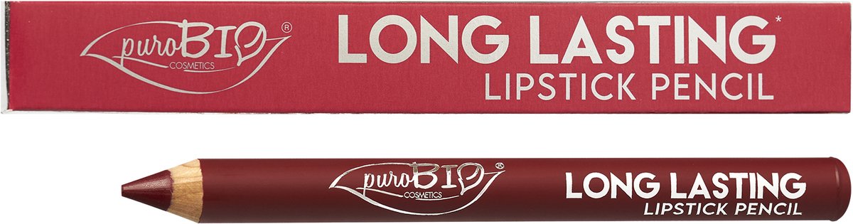 puroBIO Long Lasting Kingsize Lipstick Pencil – Strawberry Red 014L - Nikkelvrij