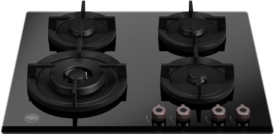 Bertazzoni P604LPROGNE - gas op glas kookplaat - 60 cm - inbouw - 5 jaar garantie