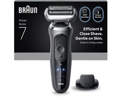 Braun Series 7 Elektrisch Scheerapparaat - +1 Opzetstuk - 72-G1200S - Grijs - Scheerapparaat voor Mannen