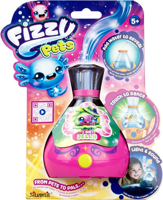 Fizzy Pets Interactief Zwemmend vriendje in een fles - Met licht en geluid - Speelfiguur van Silverlit — afbeelding 5