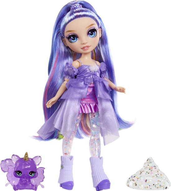 Foto: Rainbow high shimmers met slijm modepop violet paars 