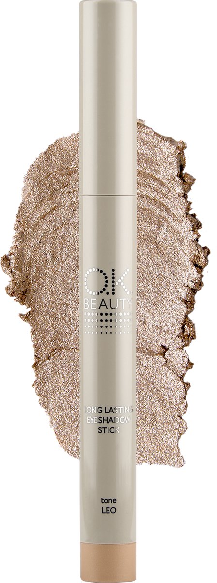 Eyeshadow Stick – Waterproof oogschaduw stick – 3 in 1 - Oogschaduw, eyeliner en primer – Langhoudend – Longlasting – Met puntenslijper - Kleur Leo - OK Beauty