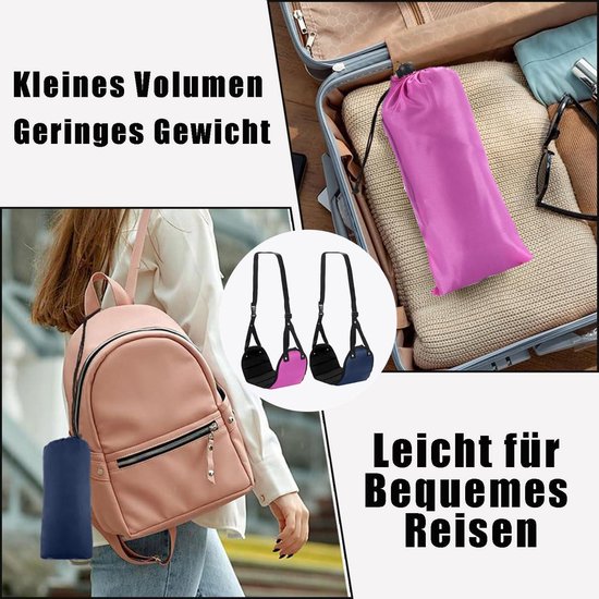 supregear Vliegtuig Voetsteun Voet Hangmat, Verstelbare en Draagbare Gescheiden Voet Hangmat Onder Bureau Voor Vlucht Kantoor Thuis Comfortabele Reisaccessoires Vrouwen Mannen, Zwart