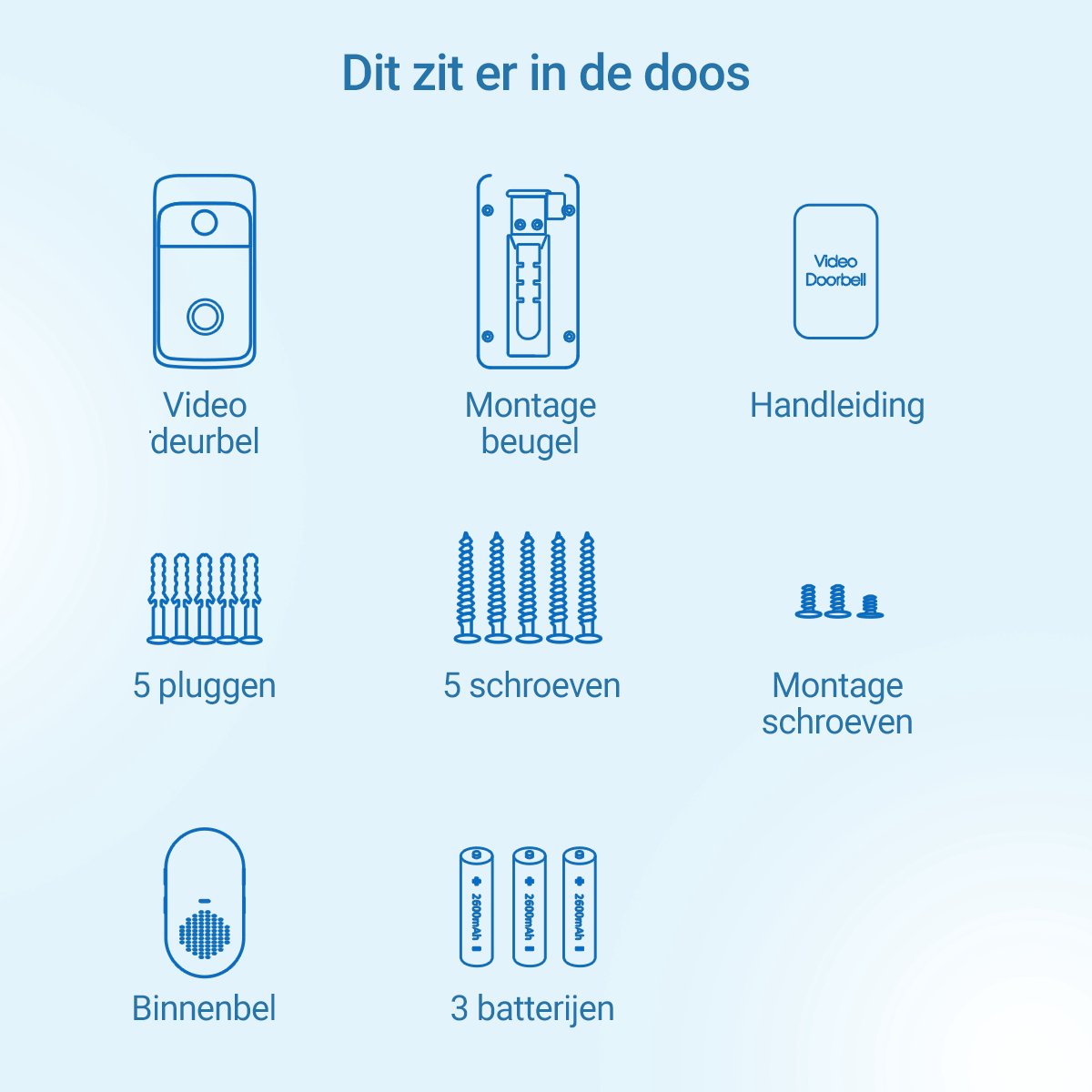 Living Needs - Slimme Video Deurbel met Camera – Zwart - Full HD beeld - met Nachtzicht, App & Bewegingsmelder - Draadloos – foto 7