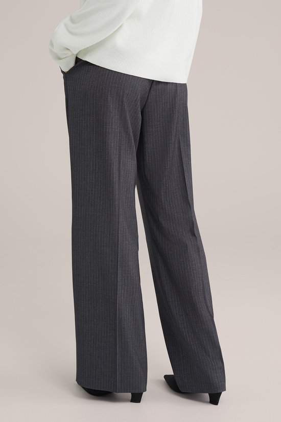 Pantalon large à fines rayures pour femme WE Fashion