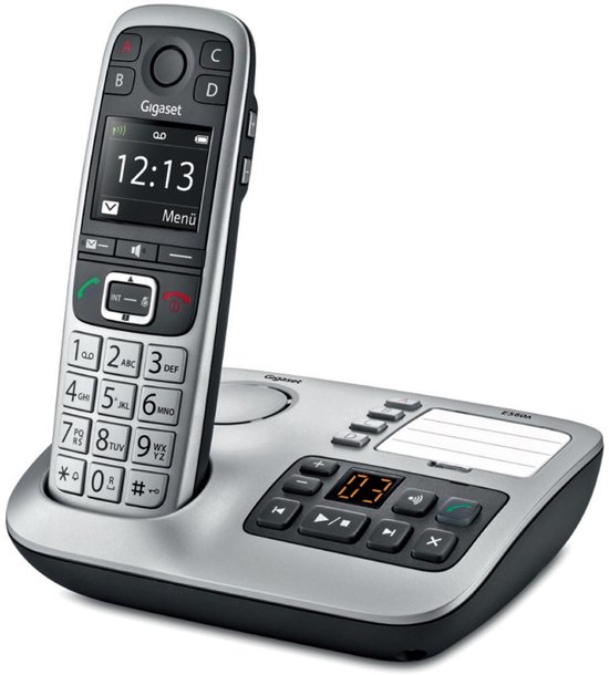 Gigaset E560A - Téléphone DECT simple - Répondeur - Gris argent