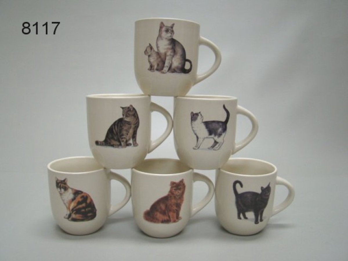 Mokken poes, set van 6, 150 ml, espresso