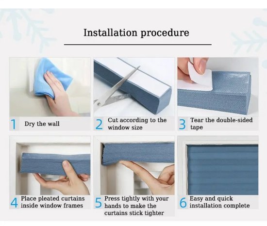 Store plissé occultant, résistant à la chaleur et isolant - Wit - Largeur max 90 cm à Longueur 210 cm - facile à raccourcir - 100% étanche à la lumière - résistant à la chaleur - Facile à installer sans perçage
