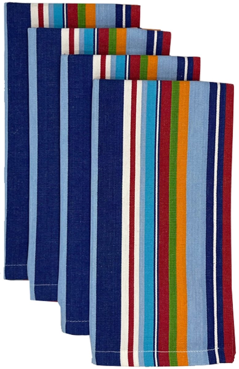 Happy servet multi blue set van 8