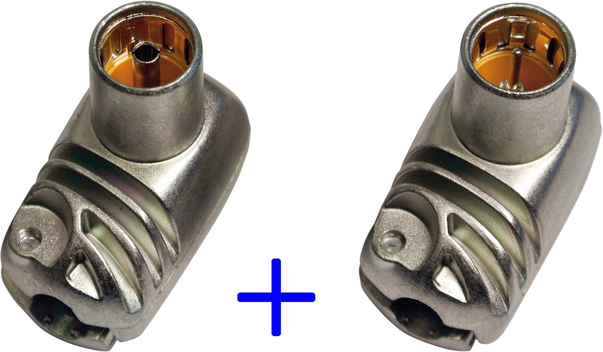 Televes coax stekkers (o.a. Ziggo modem) EasyF(it) – DUO PACK B: 1 x Televes 413310 (IEC vrouw) en 1 x Televes 413410 (F-connector)