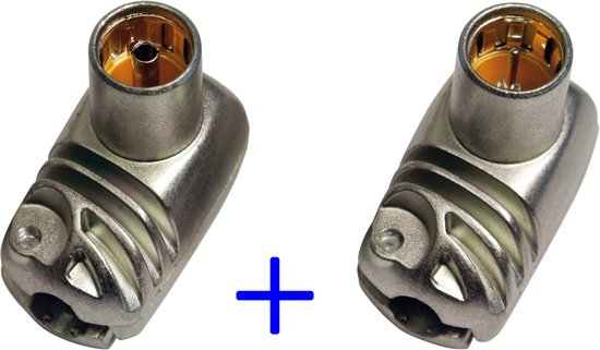 Televes coax stekkers (o.a. Ziggo modem) EasyF(it) – DUO PACK B: 1 x Televes 413310 (IEC vrouw) en 1 x Televes 413410 (F-connector)