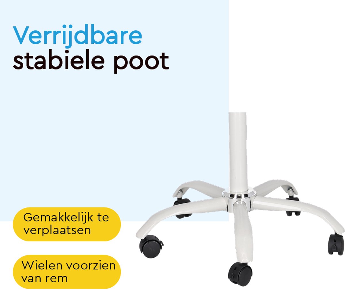 BRASQ Flipover Verrijdbaar - Verstelbaar Whiteboard - Wit thumbnail 4