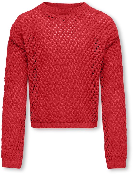 Pull ONLY pour fille DONNA Mars Rouge Coupe ample