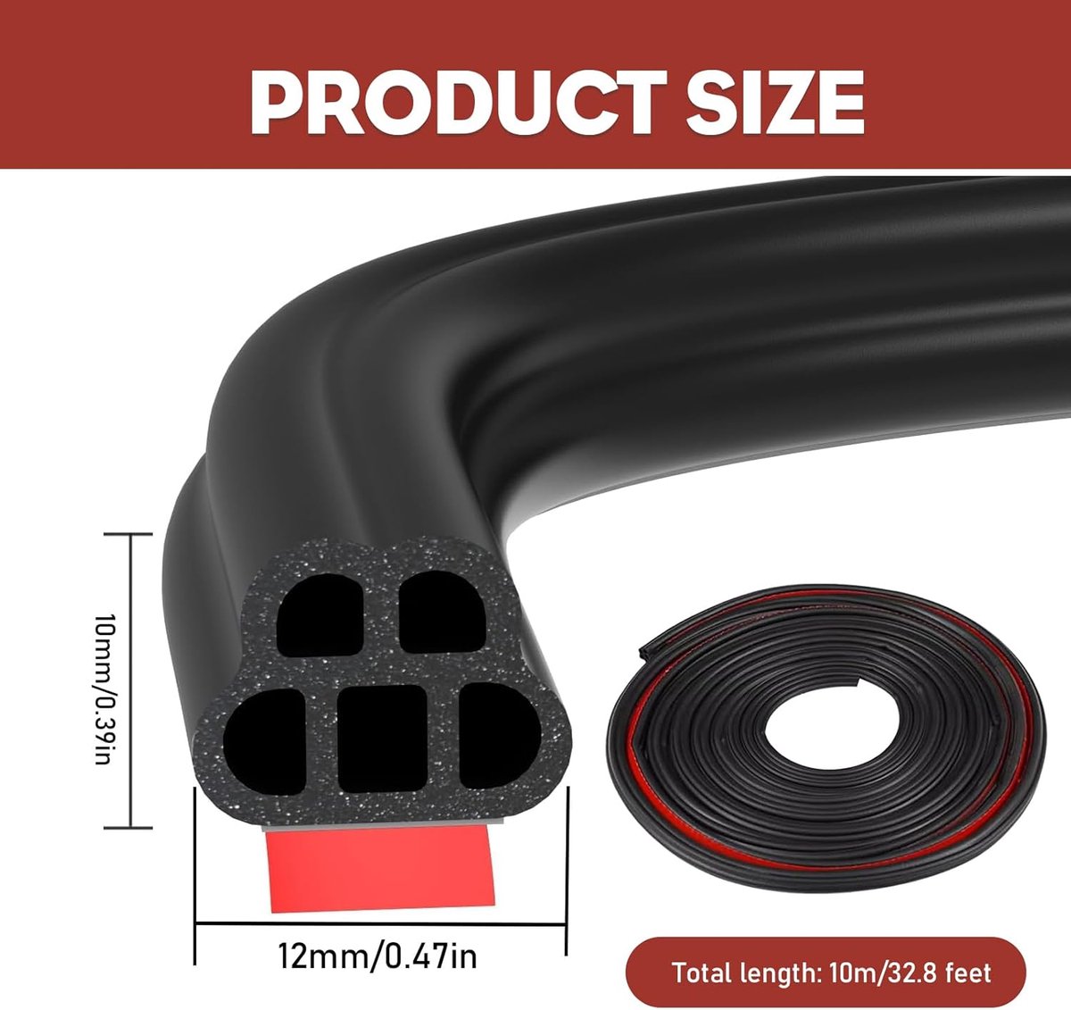 Deurrubber afdichtstrip, voor Opel Corsa D A B C E F OPC Accessories