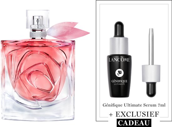 Lancôme La Vie est Belle Rose Extraordinaire Eau de Parfum + Cadeau - La Vie est Belle Rose Extraordinaire Eau de Parfum 100ml & Génifique Ultimate Serum 7ml Cadeau - Damesgeur & Serum - 107ml