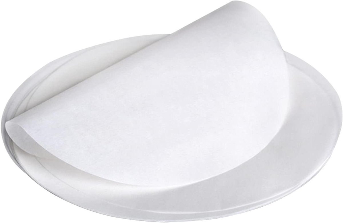 Allecto Premium - Rond bakpapier 23 cm 150 stuks - Anti-aanbaklaag - Cake bakken - Airfryer oven