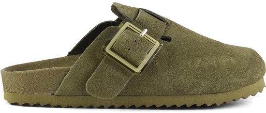 Sabot Bio En Daim De Vache Avec Boucles