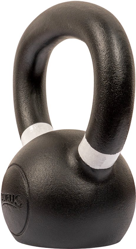 Rubberen chrome kettlebell 12kg Muscle Power