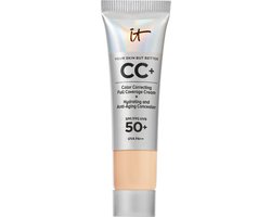 IT Cosmetics Your Skin But Better CC+ Crème SPF50+ 12ml - Hydraterend - Hoge Dekking & Satijnen Finish - Light Medium - Travel Size