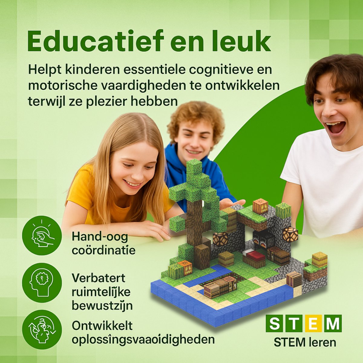 Magnetisch speelgoed – magnetisch bouwspeelgoed 212 stuks – magnetische bouwstenen - magnetische blokken - montessori speelgoed – magneten speelgoed - Boerderij — afbeelding 4