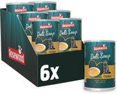 Rosewood Deli Soup Kip - Kattensnack in Bouillon - Met Zachte Stukjes Kip - Natuurlijk & Zonder Toegevoegd Zout of Suiker - 135ml x 6 stuks