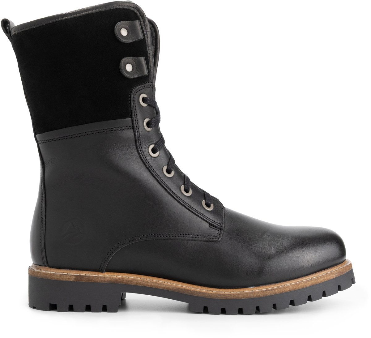 Travelin' Jostedal Heren - Veterboots - Wolgevoerd - Zwart