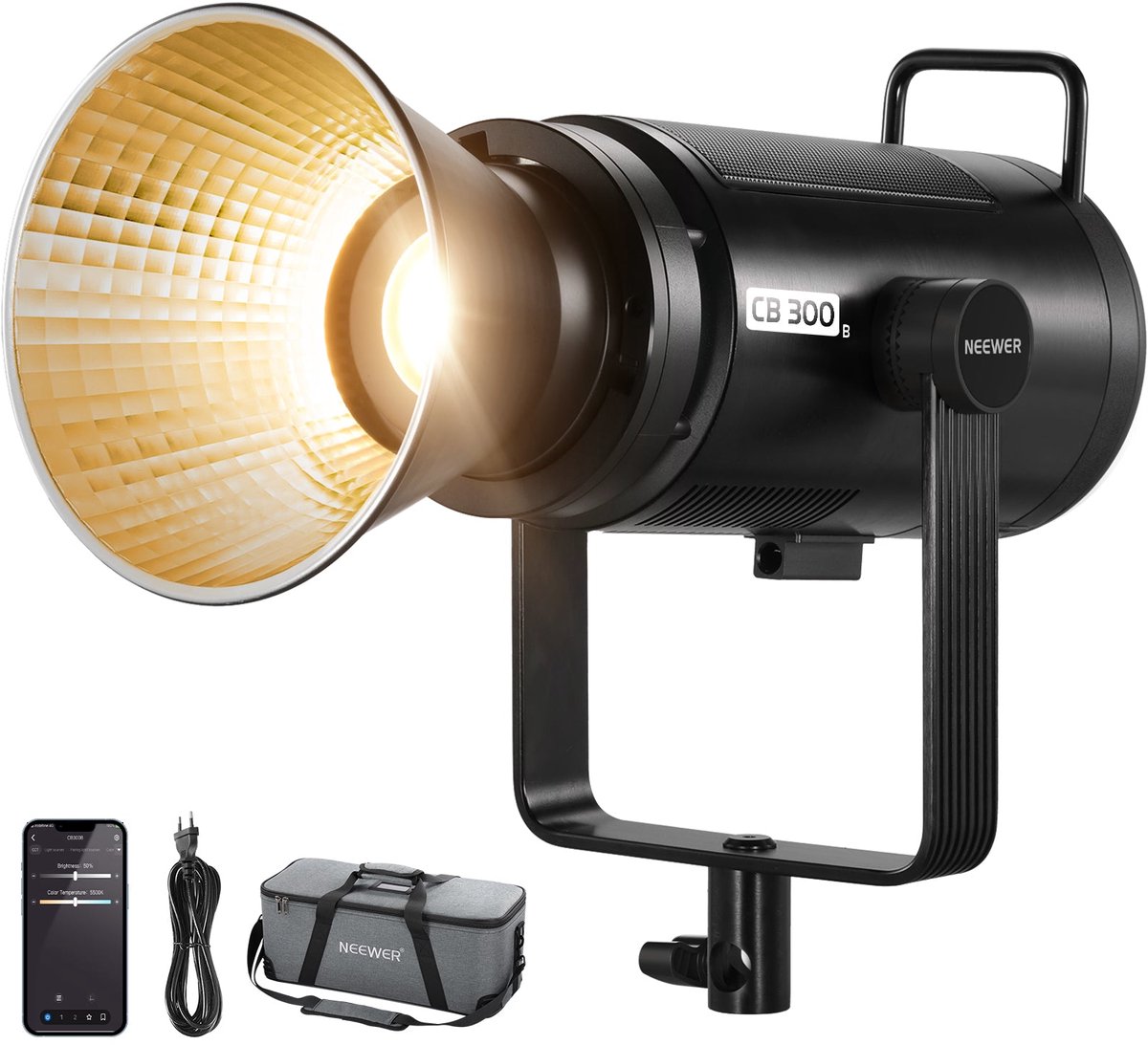 NEEWER CB300B, 320 w Bi-Color LED light voor fotografie - App bediening