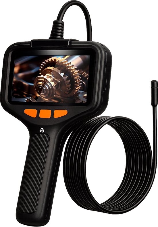 Endoscope actuel - Caméra d'inspection - Caméra d'égout - Caméra d'inspection - 5M - Avec écran - HD 1080p - IP67 - Écran 4,3 pouces